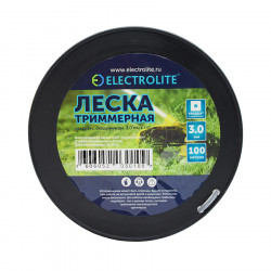 Леска для триммера Electrolite 3мм*100м бухта квадрат с сердечником