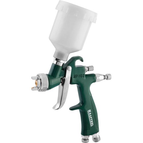 KRAFTOOL AirKraft, HVLP, 1.4 мм, пневматический краскопульт с верхним бачком (06522-1.4)