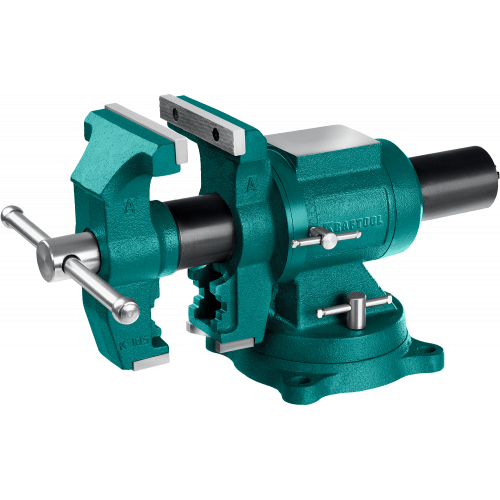 KRAFTOOL 3D Multi-Purpose, 125 мм, Чугунные слесарные тиски (32706-125)