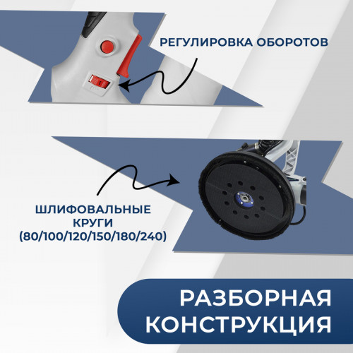 Шлифовальная машина для стен Electrolite ШМ 1200 жираф