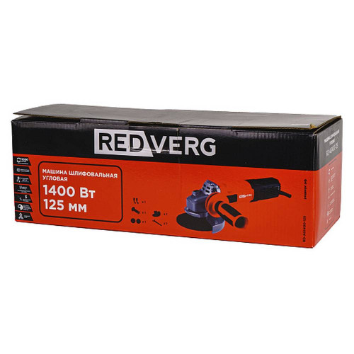 Машина шлифовальная угловая REDVERG RD-AG1400-125