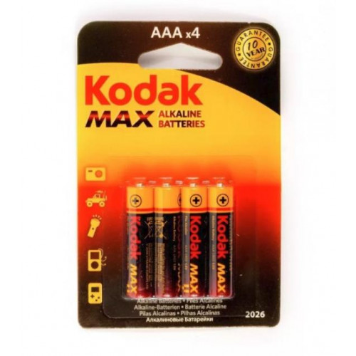 Kodak LR03 MAX SUPER ALKALINE K3A-4 BL4