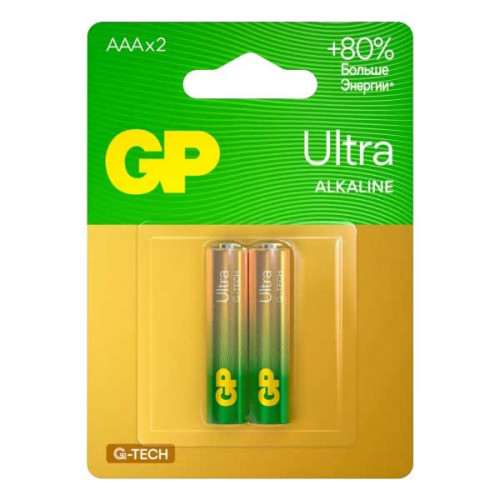 GP LR03 Ultra Alkaline G-TECH 24AUA21-2CRSBC2 BL2