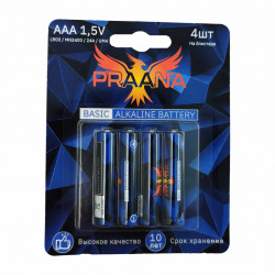 Praana AAA LR03 Basic Alkaline BL4