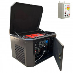 Генератор A-iPower A9000EAX в супертихом зимнем кожухе 1400SS RAL 8019 + блок автозапуска A-iPower 230 В 50 А