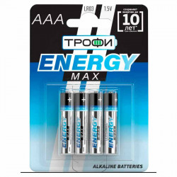 Трофи LR03 Energy Max Alkaline BL4