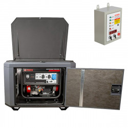 Генератор A-iPower A7000EAX в тихом зимнем кожухе 1200 RAL 7024 + блок автозапуска A-iPower 400 В 25 А