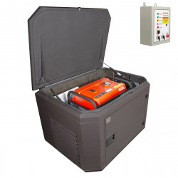 Генератор A-iPower A7000EAX в тихом зимнем кожухе 1200 RAL 8019 + блок автозапуска A-iPower 230 В 50 А