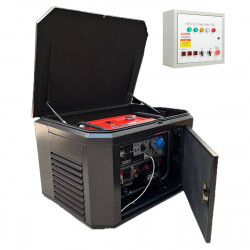 Генератор A-iPower A8000EAX в супертихом зимнем кожухе 1400SS RAL 8019 + блок автозапуска A-iPower 230В/400В 100А 8 ПИН