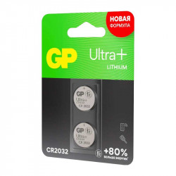 GP CR2032 Lithium Ultra Plus CR2032UP-2CCRSBC2 BL2