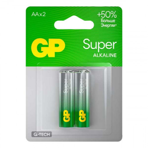 GP LR6 Super Alkaline G-TECH 15AA21-2CRSBC2 BL2