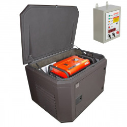 Генератор A-iPower A7000EAX в тихом зимнем кожухе 1200 RAL 8019 + блок автозапуска A-iPower 400 В 25 А