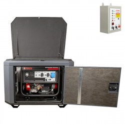 Генератор A-iPower A8000EAX в тихом зимнем кожухе 1200 RAL 7024 + блок автозапуска A-iPower 230 В 50 А