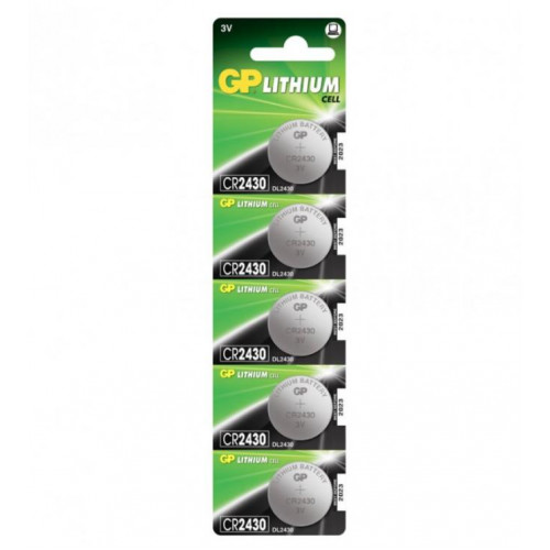 GP CR2430 Lithium CR2430-2C5 BL5