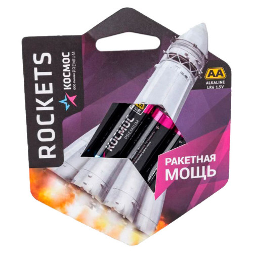 Космос LR6 Rockets Premium Alkaline KOSLR6ROCKETS4BL BL4