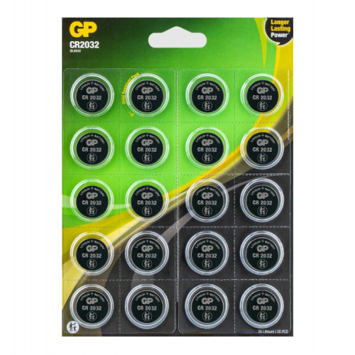 GP CR2032 Lithium CR2032-2CRU20 BL20