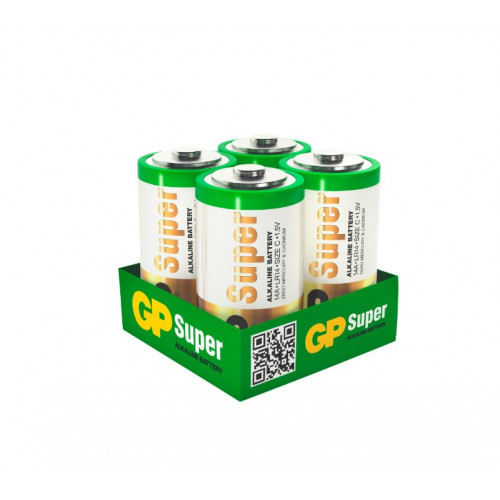 GP LR14 Super Alkaline 14A-2CRB4 SR4