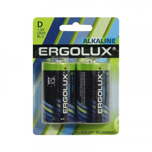Ergolux LR20 Alkaline BL2