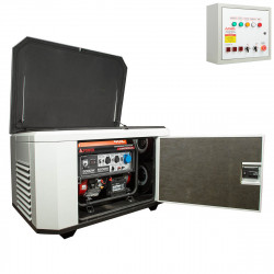 Генератор A-iPower A9000EAX в супертихом зимнем кожухе 1400SS RAL 7035 + блок автозапуска A-iPower 230В/400В 100А 8 ПИН