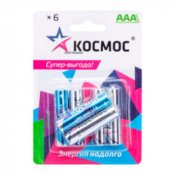 Космос LR03 Alkaline KOCLR03BL6 BL6