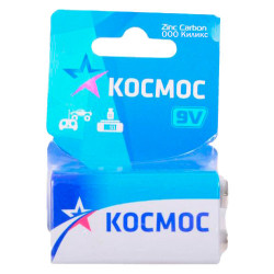 Космос 6F22 9v Zinc Carbon KOC6F221BL BL1