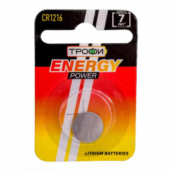 Трофи CR1216 Energy Power Lithium BL1