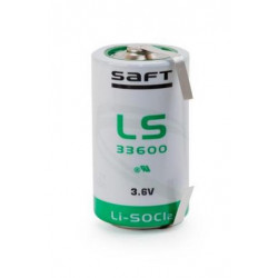 Saft LS33600 D 3.6v CNR с ленточными выводами