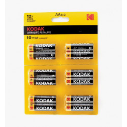 Kodak LR6 XTRALIFE Alkaline perforated KAA-2x6 perf 6x2BL BL12