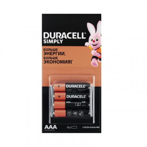 Duracell LR03 Simply AAA MN2400 BL4