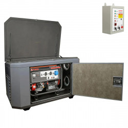 Генератор A-iPower A6000EAX в супертихом зимнем кожухе 1400SS RAL 7024 + блок автозапуска A-iPower 230 В 50 А