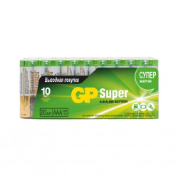 GP LR03 Super Alkaline 24A-2CRVS20 SR20