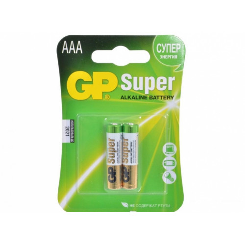 GP LR03 Super Alkaline 24A-2CR2 BL2
