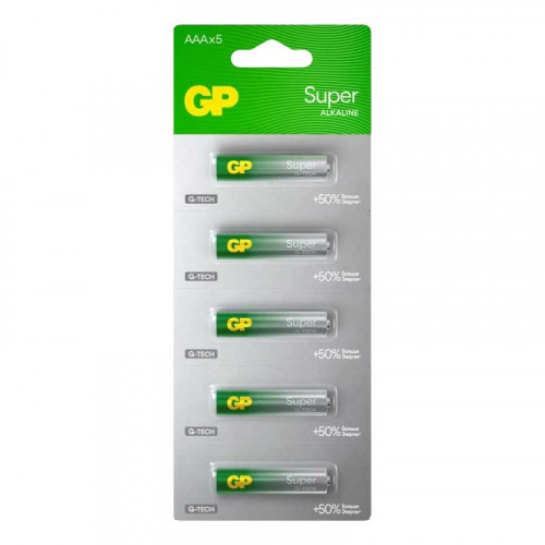 GP LR03 Super Alkaline G-TECH 24AA21-2CRSC5 BL5