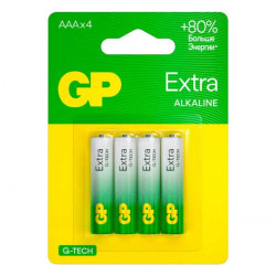 GP LR03 Extra Alkaline G-TECH 24AXA21-2CRSBC4 BL4