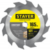 STAYER Construct, 165 x 20/16 мм, 12Т, технический рез, пильный диск по дереву (3683-165-20-12)