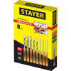 STAYER Wood Master, 8 предм., набор ручных резцов по дереву, Professional (1836)