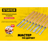 STAYER Wood Master, 8 предм., набор ручных резцов по дереву, Professional (1836)