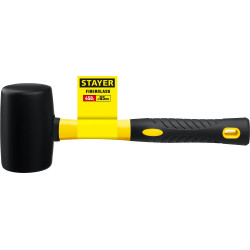 STAYER 680 г, чёрная, резиновая киянка, Professional (2054-75)