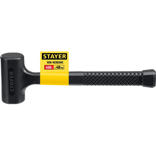 STAYER 40 мм, 450 г, цельнолитой безынерционный слесарный молоток, Professional (2042-450)