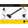 STAYER 40 мм, 680 г, цельнолитой безынерционный слесарный молоток, Professional (2042-680)