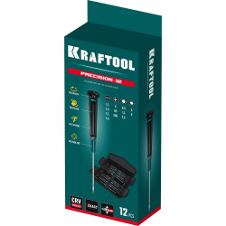 KRAFTOOL Precision-12, 12 предм., для точных работ, набор отверток (25689)