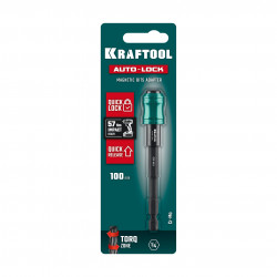 KRAFTOOL AUTO-LOCK, 100 мм, ударный адаптер для шуруповертов (26779-100)