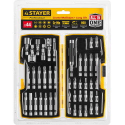 STAYER 44 шт, набор многофункциональных бит, Professional (26135-H44)