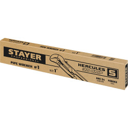 STAYER Hercules-S, №1, 1″, 330 мм, трубный ключ с изогнутыми губками, Professional (27311-1)