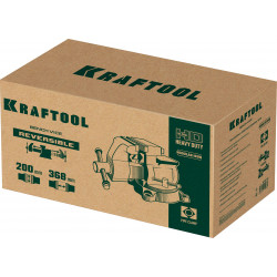 KRAFTOOL Reversible 200 мм, расход 368 мм, Слесарные тиски (32705-200)