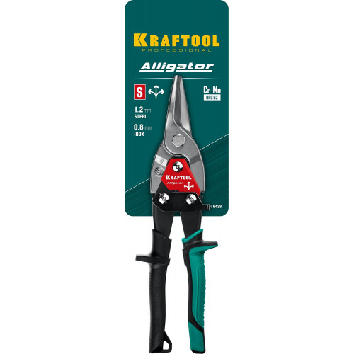 KRAFTOOL Alligator, 250 мм, прямые ножницы по металлу (2328-S)