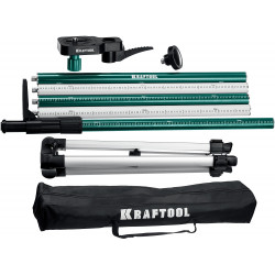 KRAFTOOL SP 36, элевационная распорная наборная штанга-штатив с треногой (34723)