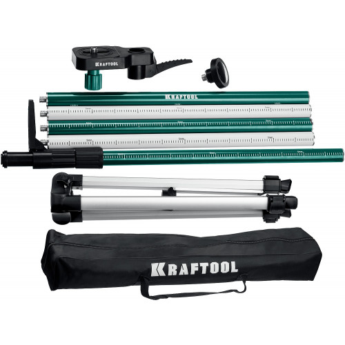 KRAFTOOL SP 36, элевационная распорная наборная штанга-штатив с треногой (34723)