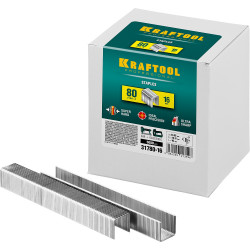 KRAFTOOL тип 21GA (80/Pr A/Senco AT) 16 мм, 5000 шт, скобы для степлера (31780-16)