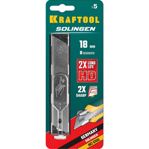 KRAFTOOL 18 мм, 5 шт, сегментированные лезвия (09605-18-S5)